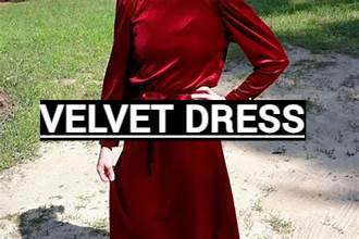 velvet dress