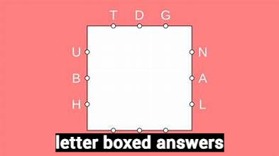 letter boxed answers