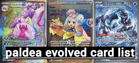 paldea evolved card list