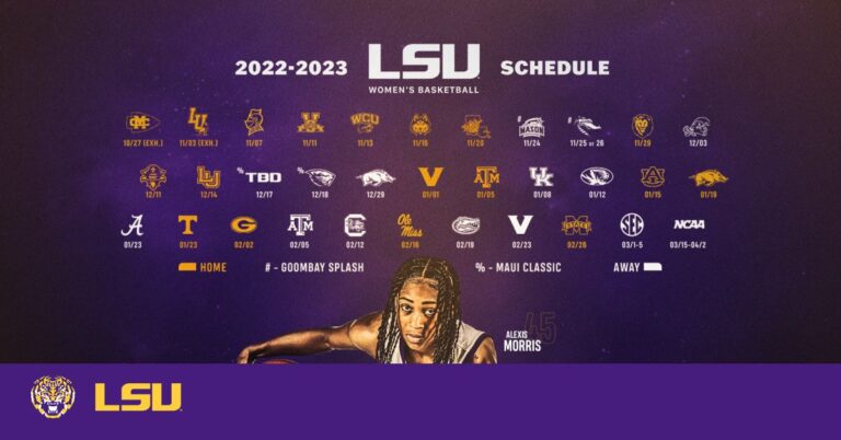 lsu womens basketball schedule