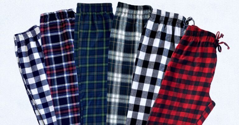 plaid pajama pants