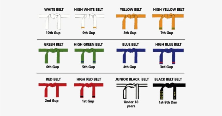 taekwondo belt order