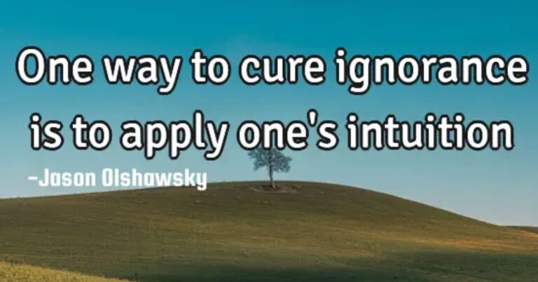 cure ignorance