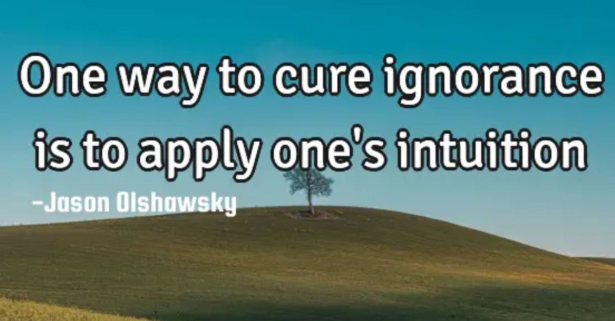 cure ignorance