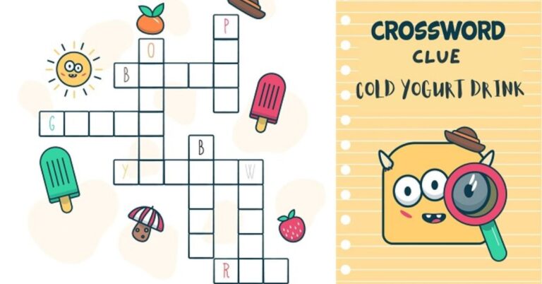 cold yogurt drink crossword