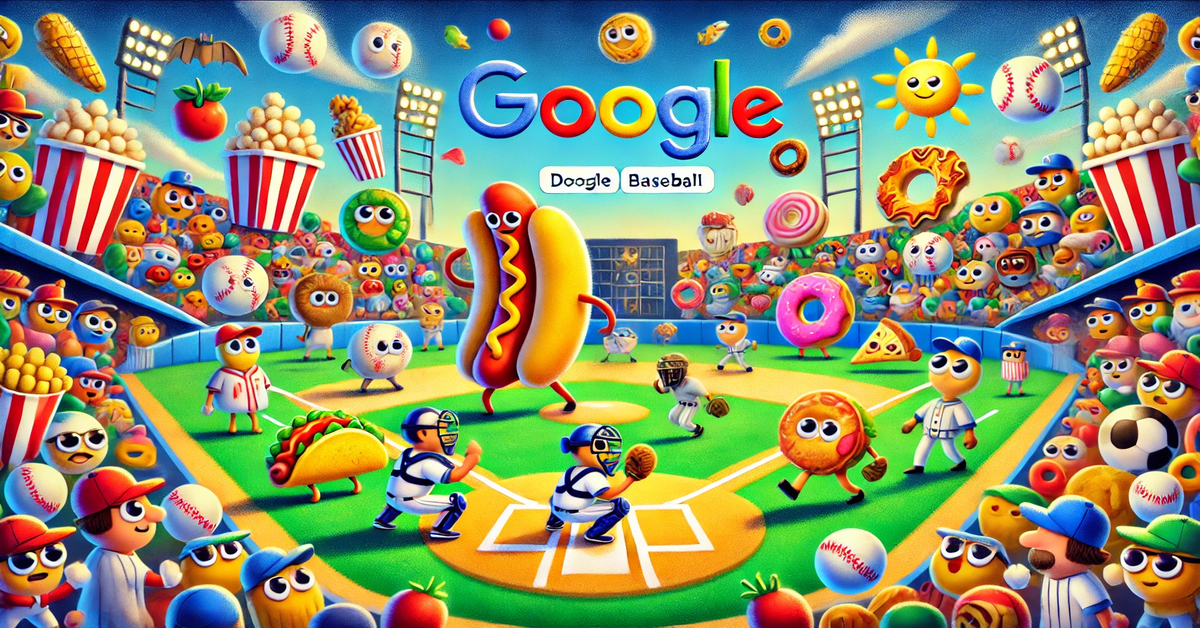 Doodle Baseball Google Playful Homage to Favorite Pastime