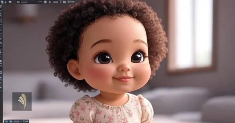 Baby Girl 3d Cartoon Model Blender Free