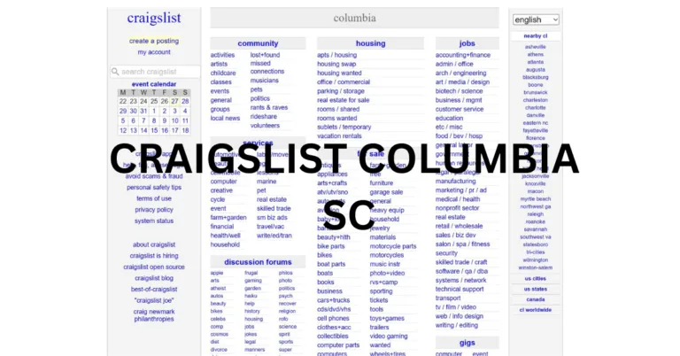craigslist columbia sc