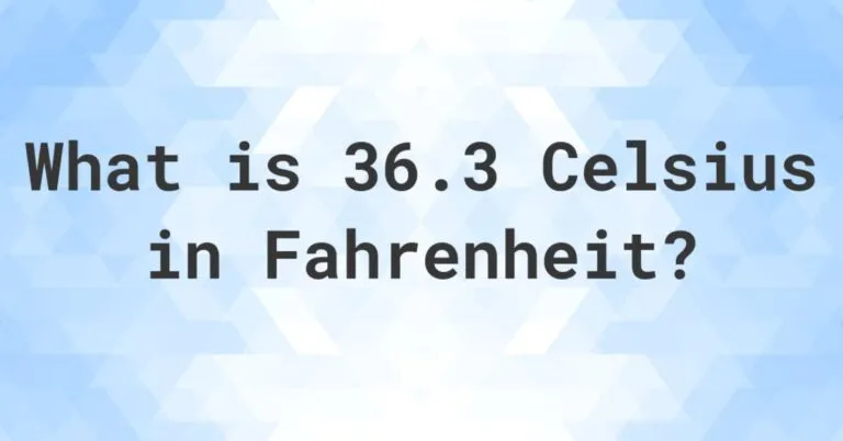 36.3 c to f